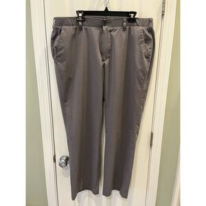 Under Armour Pants Mens 42 Gray Golf Airvent Heatgear Flat Front‎ Loose 1293914